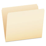 Manila File Folders, Straight Tabs, Letter Size, 0.75" Expansion, Manila, 100/Box