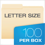 Manila File Folders, 1/2-Cut Tabs: Assorted, Letter Size, 0.75" Expansion, Manila, 100/Box