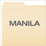 Manila Fastener Folders, 1/3-Cut Tabs, 1 Fastener, Letter Size, Manila Exterior, 50/Box