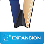 Hanging-Style Personnel Folders, 5 Dividers with 1/5-Cut Tabs, Letter Size, 1/3-Cut Exterior Tabs, Blue