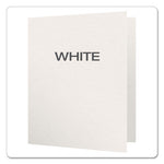 Twin-Pocket Folders with 3 Fasteners, 0.5" Capacity, 11 x 8.5, White, 25/Box