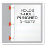 Twin-Pocket Folders with 3 Fasteners, 0.5" Capacity, 11 x 8.5, Gray, 25/Box