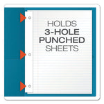 Twin-Pocket Folders with 3 Fasteners, 0.5" Capacity, 11 x 8.5, Assorted, 25/Box