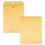 Clasp Envelope, 28 lb Bond Weight Kraft, #93, Square Flap, Clasp/Gummed Closure, 9.5 x 12.5, Brown Kraft, 100/Box