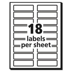 Extra-Large TrueBlock File Folder Labels with Sure Feed Technology, 0.94 x 3.44, White, 18/Sheet, 25 Sheets/Pack