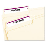 Printable 4" x 6" - Permanent File Folder Labels, 0.69 x 3.44, White, 7/Sheet, 36 Sheets/Pack, (5204)