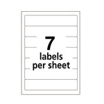 Printable 4" x 6" - Permanent File Folder Labels, 0.69 x 3.44, White, 7/Sheet, 36 Sheets/Pack, (5202)