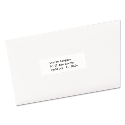 Copier Mailing Labels, Copiers, 1 x 2.81, White, 33/Sheet, 500 Sheets/Box