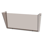 Unbreakable DocuPocket Wall File, Letter Size, 14.5" x 3" x 6.5", Smoke