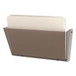 Unbreakable DocuPocket Wall File, Letter Size, 14.5" x 3" x 6.5", Smoke