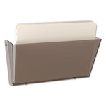 Unbreakable DocuPocket Wall File, Letter Size, 14.5" x 3" x 6.5", Smoke