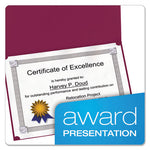 Certificate Holder, 11.25 x 8.75, Burgundy, 5/Pack