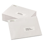 White Address Labels w/ Sure Feed Technology for Laser Printers, Laser Printers, 0.5 x 1.75, White, 80/Sheet, 250 Sheets/Box