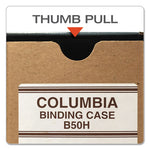 COLUMBIA Recycled Binding Cases, 2 Rings, 3.13" Capacity, 11 x 8.5, Kraft