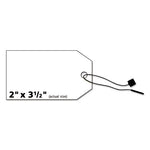 Printable Rectangular Tags with Strings, 2 x 3.5, Matte White, 96/Pack