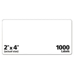 Repositionable Address Labels w/Sure Feed, Inkjet/Laser, 2 x 4, White, 250/Box