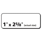 Repositionable Address Labels w/SureFeed, Laser, 1 x 2.63, White, 3000/Box