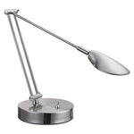 Adjustable LED Task Lamp with USB Port, 11w x 6.25d x 26h, Brushed Nickel