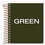 Gold Fibre Personal Notebooks, 1-Subject, Medium/College Rule, Classic Green Cover, (100) 7 x 5 Sheets