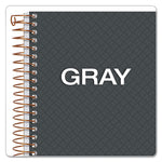 Gold Fibre Personal Notebooks, 1-Subject, Medium/College Rule, Designer Gray Cover, (100) 7 x 5 Sheets