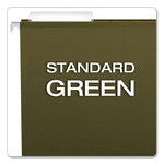 Reinforced Hanging File Folders with Printable Tab Inserts, Legal Size, 1/3-Cut Tabs, Standard Green, 25/Box