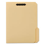 Top Tab Fastener Folder, 0.75" Expansion, 2 Fasteners, Letter Size, Manila Exterior, 50/Box