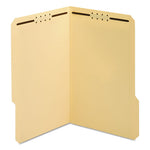 Top Tab Fastener Folder, 0.75" Expansion, 2 Fasteners, Legal Size, Manila Exterior, 50/Box