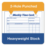 Weekly Employee Time Cards, One Side, 4.25 x 6.75, 100/Pack