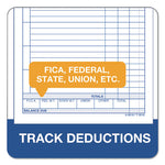 Weekly Employee Time Cards, One Side, 4.25 x 6.75, 100/Pack