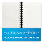 Royale Wirebound Business Notebooks, 1-Subject, Medium/College Rule, Black/Gray Cover, (96) 8.25 x 5.88 Sheets