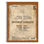 Second Nature Single Subject Wirebound Notebooks, Medium/College Rule, Randomly Assorted Cover Color, (80) 11 x 8.5 Sheets