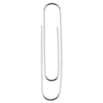 Premium Heavy-Gauge Wire Paper Clips, Jumbo, Smooth, Silver, 100 Clips/Box, 10 Boxes/Pack