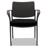 Alera IV Series Fabric Back/Seat Guest Chairs, 24.8" x 22.83" x 32.28", Black Seat, Black Back, Black Base, 2/Carton