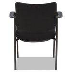 Alera IV Series Fabric Back/Seat Guest Chairs, 24.8" x 22.83" x 32.28", Black Seat, Black Back, Black Base, 2/Carton