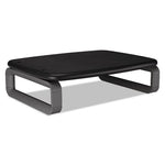 Monitor Stand with SmartFit, For 24" Monitors, 15.5" x 12" x 3" to 6", Black/Gray, Supports 80 lbs