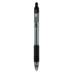 Z-Grip Ballpoint Pen, Retractable, Medium 1 mm, Black Ink, Clear/Black Barrel, 24/Pack