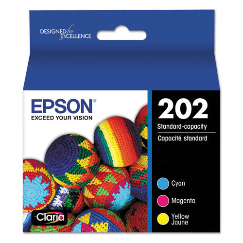 T202520-S (202) Claria Ink, 165 Page-Yield, Cyan/Magenta/Yellow