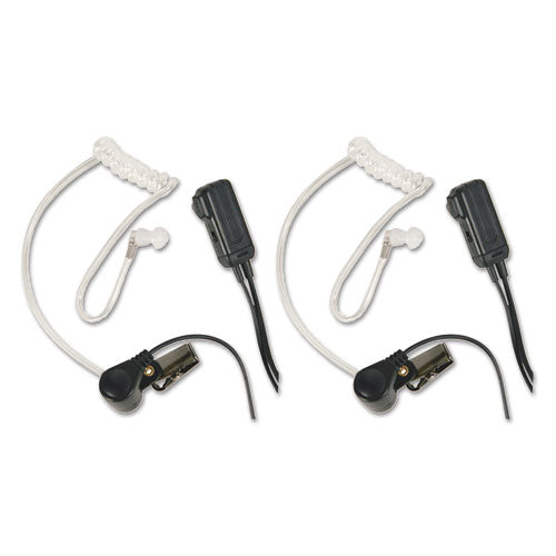 AVPH3 Monaural Behind The Ear Headset, Clear, 2/Pack