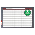 InView Custom Whiteboard, 36 x 24, White/Clear Surface, Graphite Fiberboard Frame