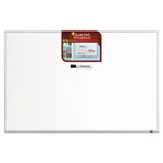 Dry Erase Board, 36 x 24, Melamine White Surface, Silver Aluminum Frame