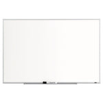 Dry Erase Board, 36 x 24, Melamine White Surface, Silver Aluminum Frame