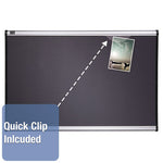 Prestige Gray Diamond Mesh Bulletin Board, 36 x 24, Gray Surface, Silver Aluminum/Plastic Frame