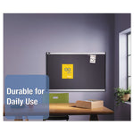 Prestige Gray Diamond Mesh Bulletin Board, 36 x 24, Gray Surface, Silver Aluminum/Plastic Frame