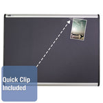 Prestige Plus Magnetic Fabric Bulletin Boards, 48 x 36, Gray Surface, Silver Aluminum Frame