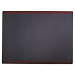 Prestige Plus Magnetic Fabric Bulletin Boards, 48 x 36, Gray Surface, Mahogany Fiberboard/Plastic Frame