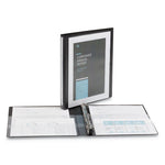 Heavy-Duty View Binder with DuraHinge and One Touch Slant Rings, 3 Rings, 0.5" Capacity, 11 x 8.5, Black