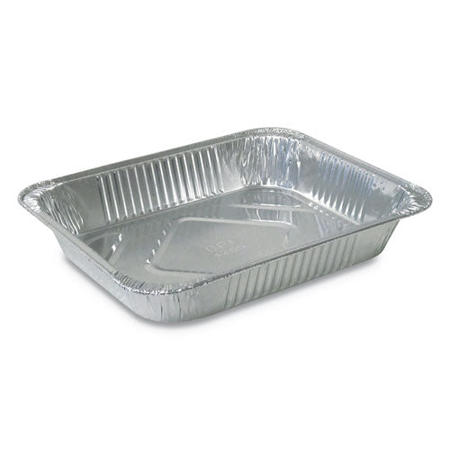 Aluminum Steam Table Pans, Half-Size Medium, 2.19" Deep, 10.38 x 12.75, 100/Carton