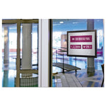 DURAFRAME Sign Holder, 8.5 x 11, Black Frame, 2/Pack