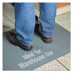 Pro Top Anti-Fatigue Mat, PVC Foam/Solid PVC, 24 x 36, Gray