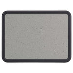 Contour Granite Board, 36 x 24, Granite Gray Surface, Black Plastic Frame